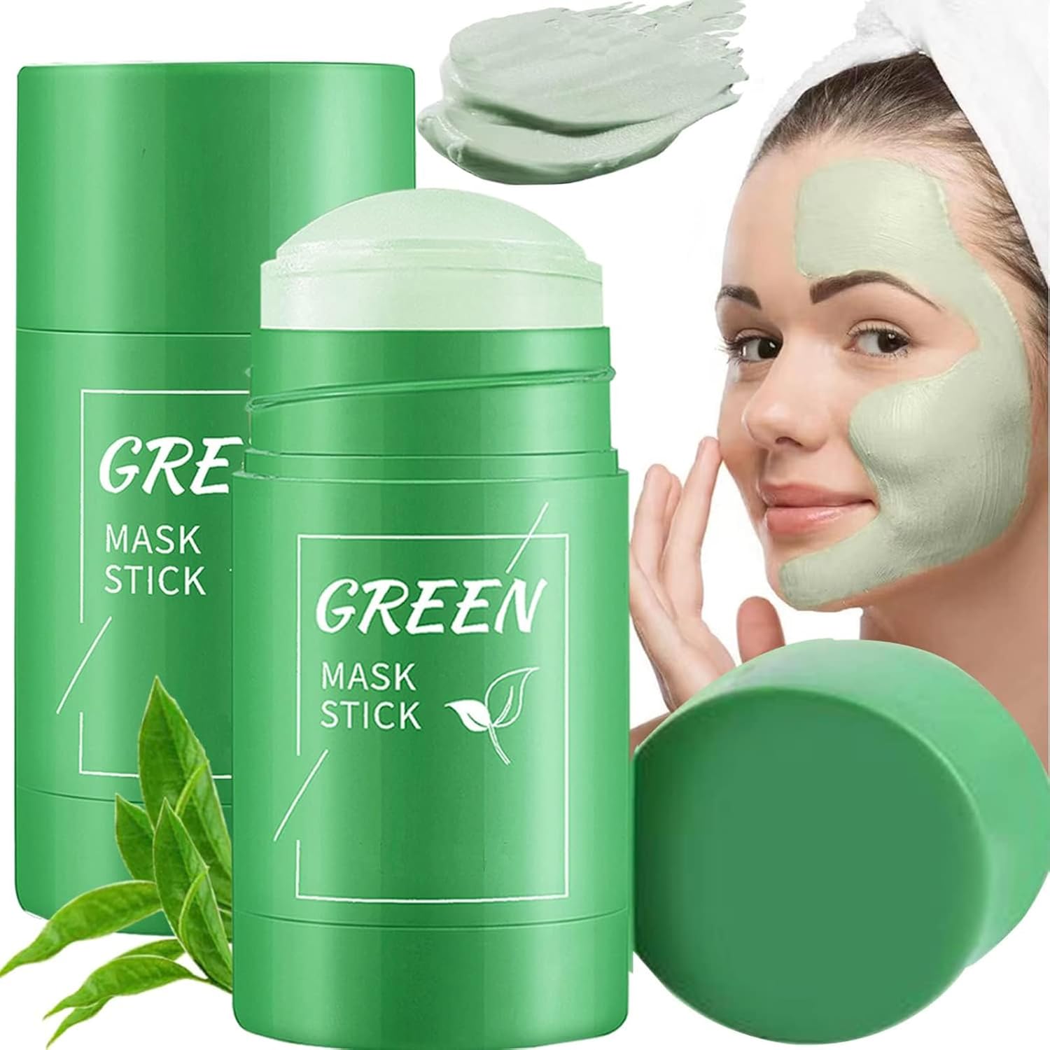 Máscara facial sólida de chá verde